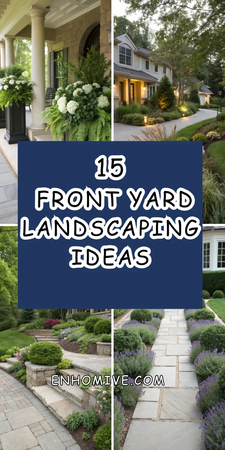 15 Front Yard Landscaping Ideas to Boost Curb Appeal Instantly 6 15 Front Yard Landscaping Ideas to Boost Curb Appeal Instantly