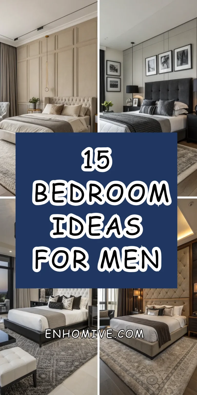 15 Bedroom Ideas for Men: Modern, Stylish, and Comfortable Designs 19 15 Bedroom Ideas for Men: Modern, Stylish, and Comfortable Designs