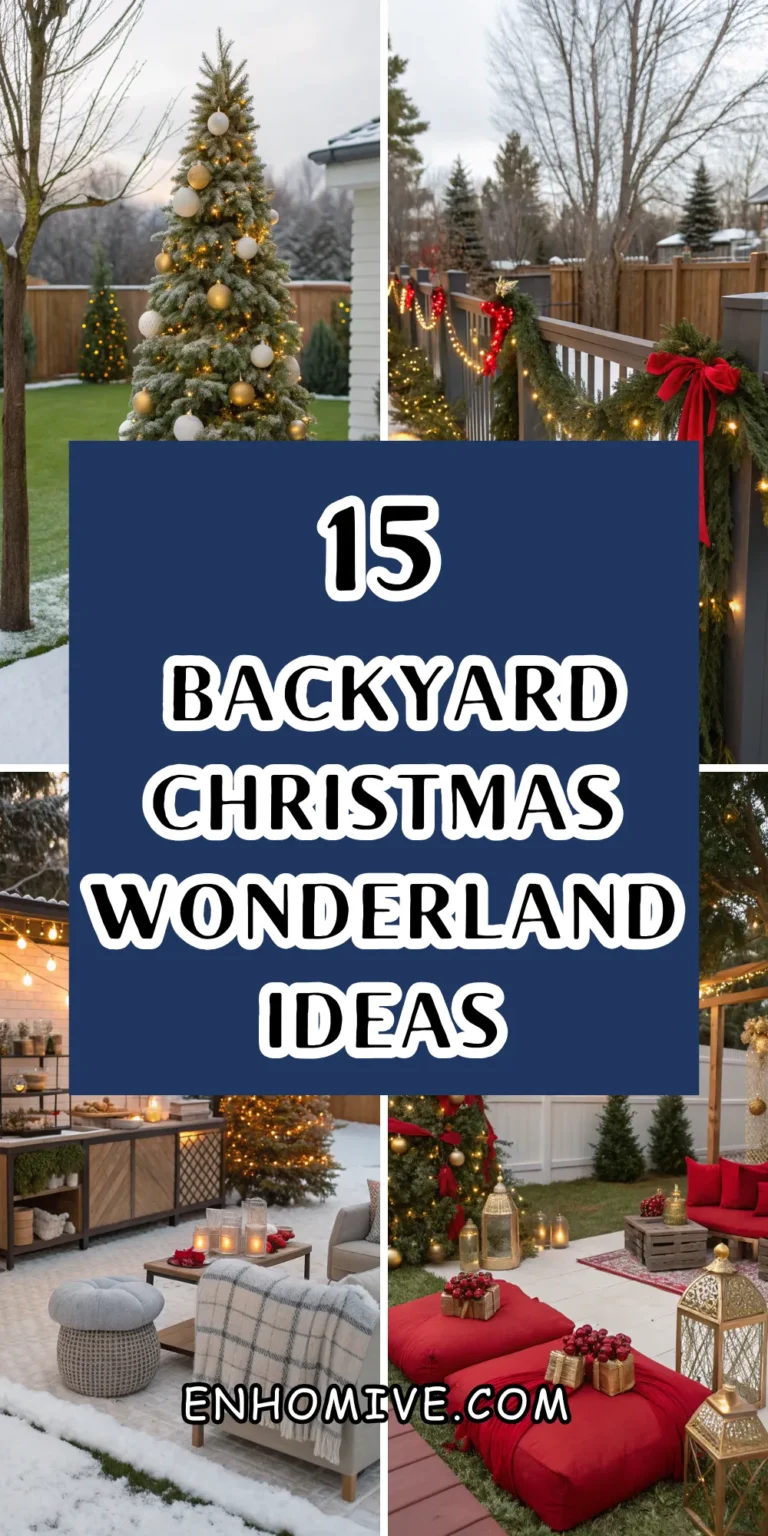 15 Cozy Backyard Christmas Wonderland Ideas to Transform Your Outdoor Space 20 15 Cozy Backyard Christmas Wonderland Ideas to Transform Your Outdoor Space