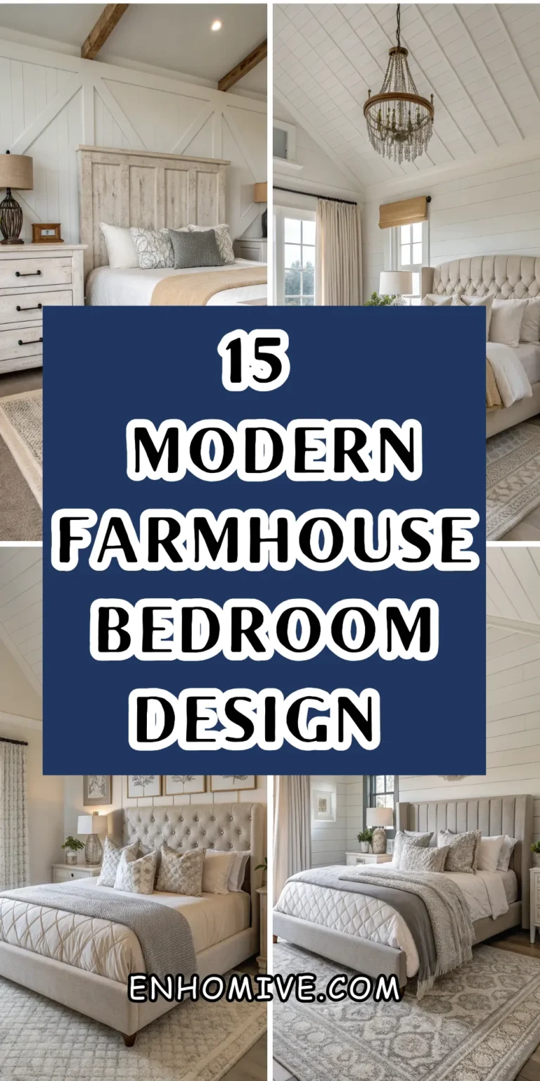 15 Modern Farmhouse Bedroom Design Ideas for a Cozy, Elegant Retreat