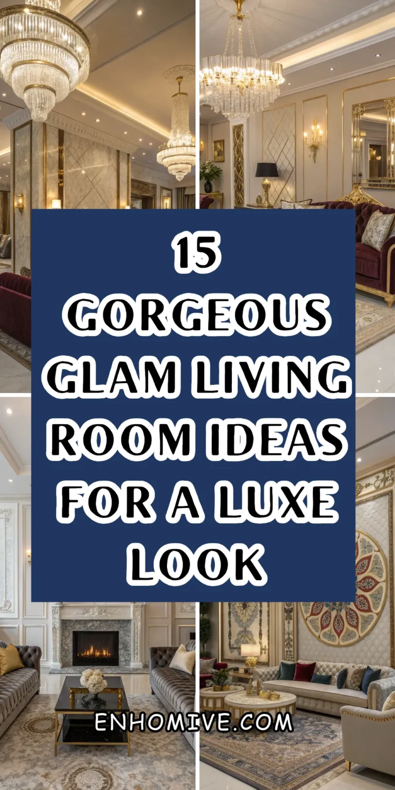 15 Gorgeous Glam Living Room Ideas for a Luxe Look