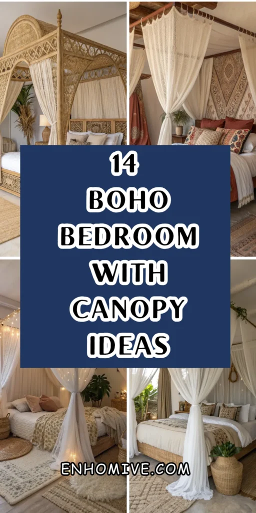 14 Boho Bedroom with Canopy Ideas to Bring Softness to Your Room 1 7 10 1