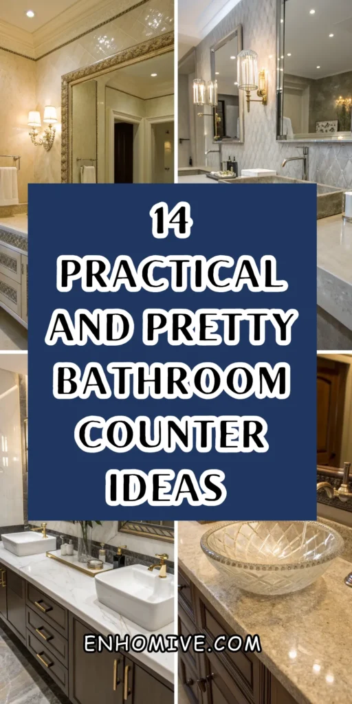 14 Practical and Pretty Bathroom Counter Ideas You’ll Love 1 7 11
