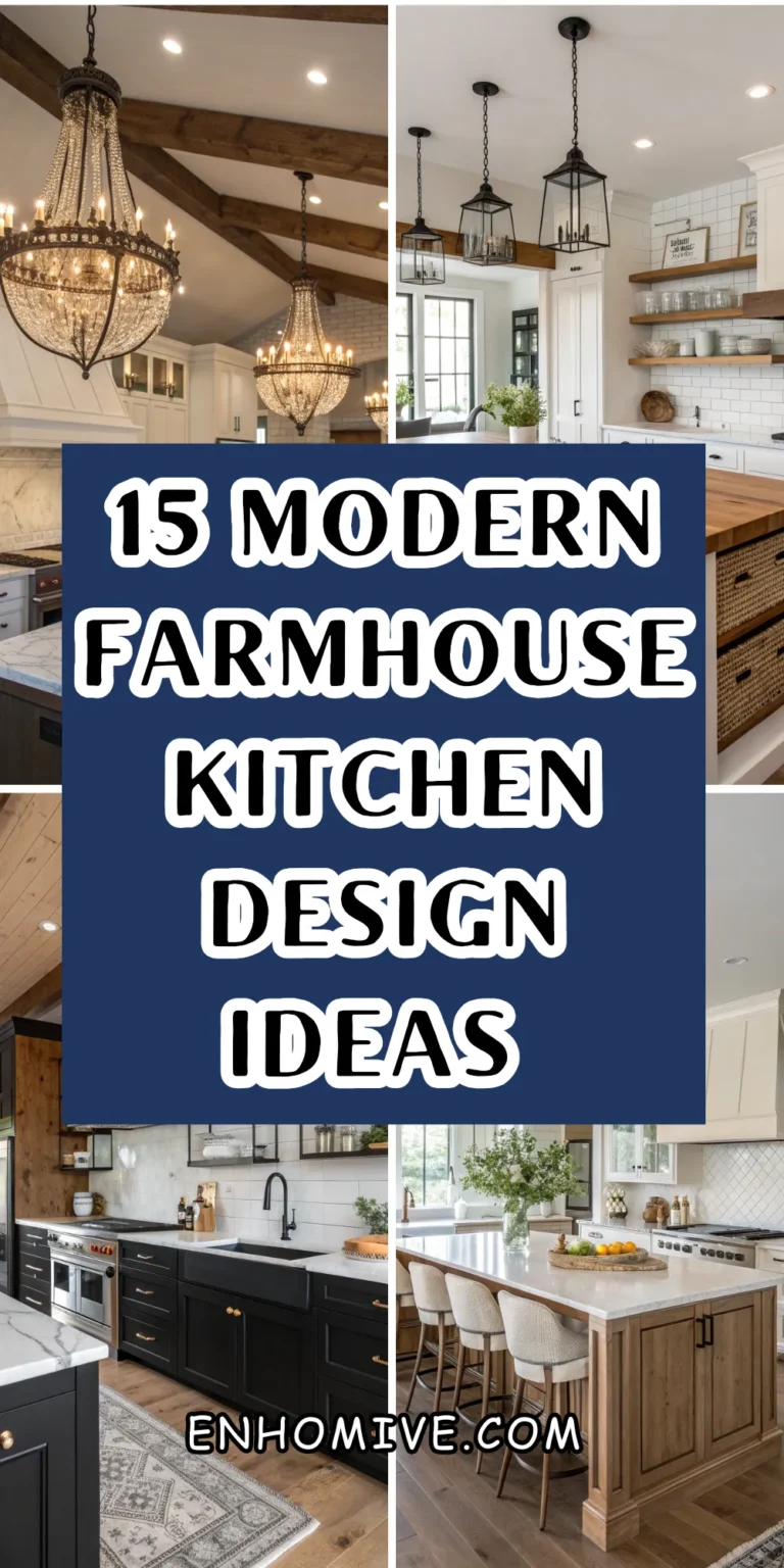 15 Modern Farmhouse Kitchen Design Ideas for a Warm, Stylish Home