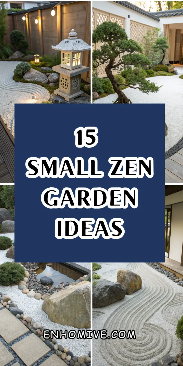 15 Small Zen Garden Ideas to Create Tranquillity in Compact Spaces