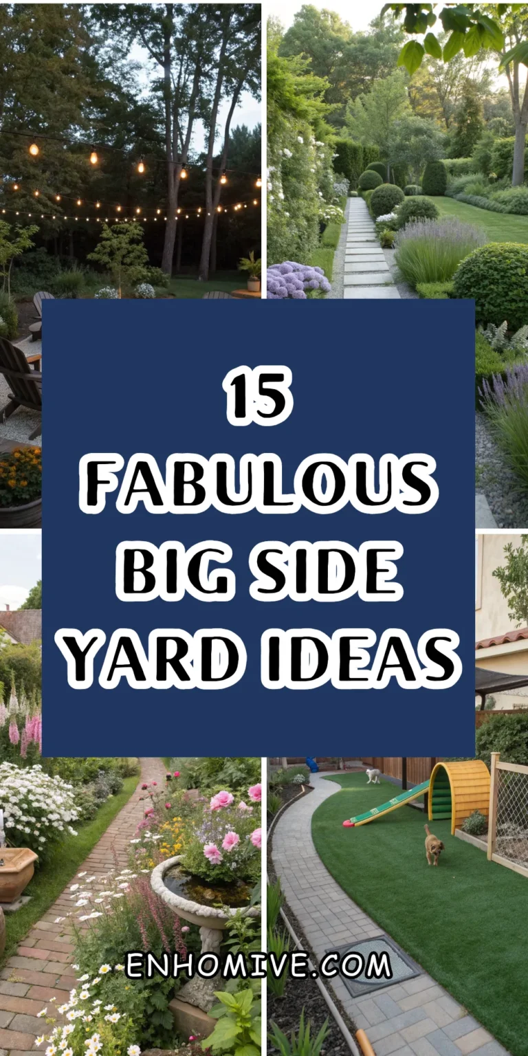 15 Fabulous Big Side Yard Ideas to Transform Your Extra Outdoor Space