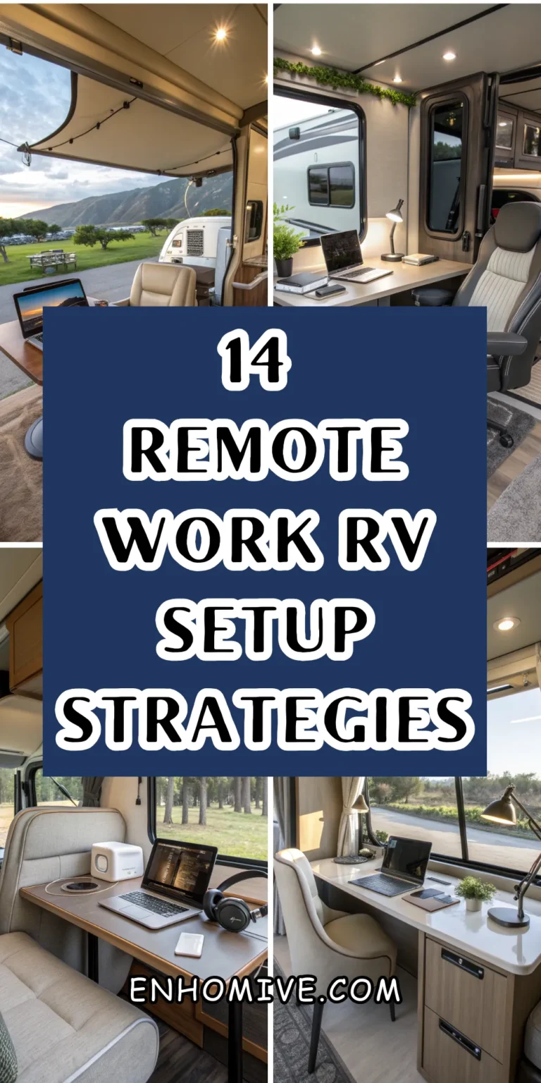 14 Remote Work RV Setup Strategies