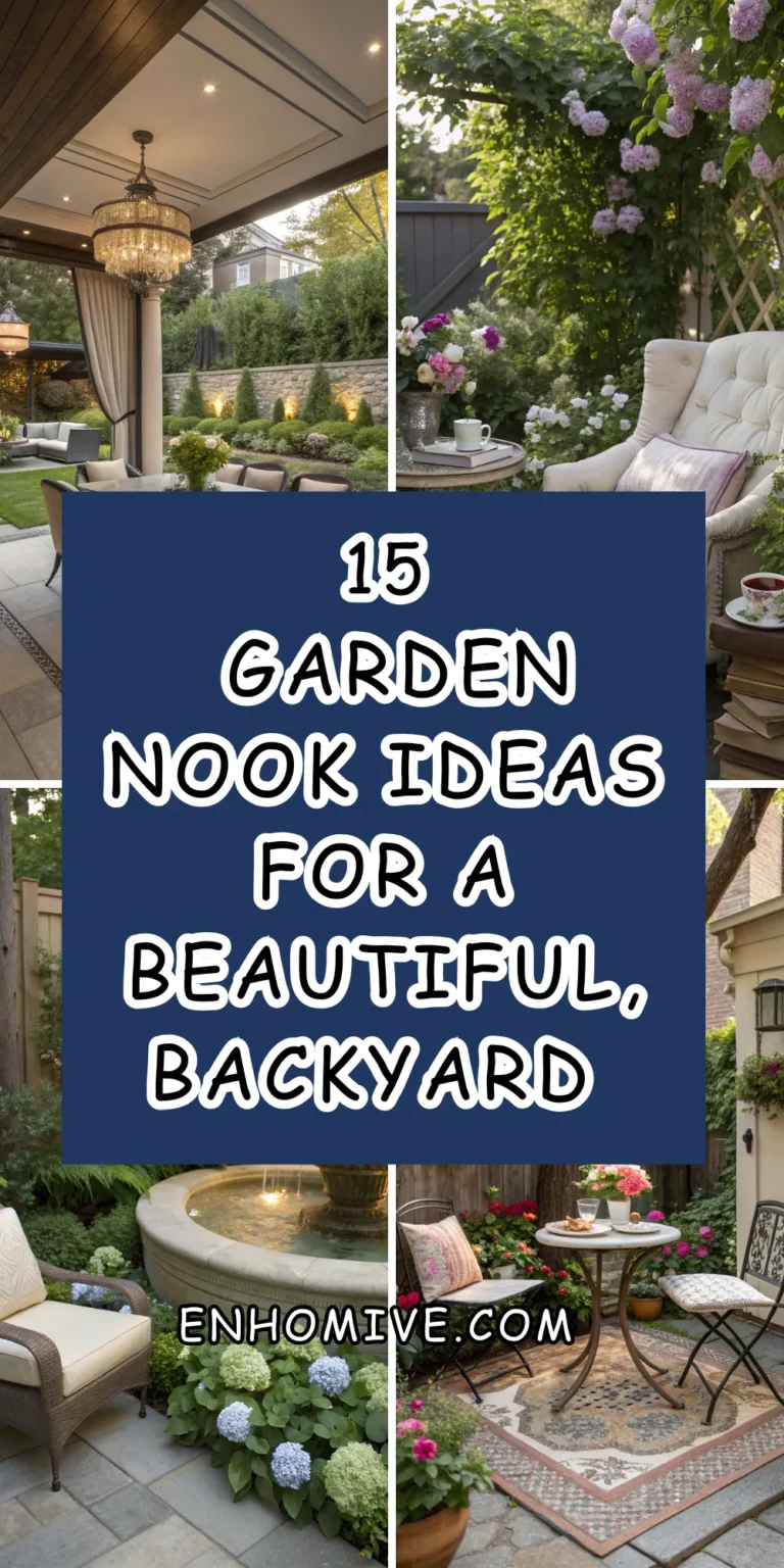 15 Garden Nook Ideas for a Beautiful, Relaxing Backyard Escape