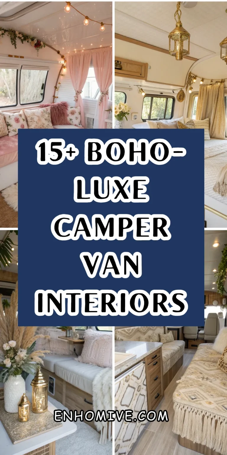 15+ Boho-Luxe Camper Van Interiors: Gypsy Living with a Touch of Glamour