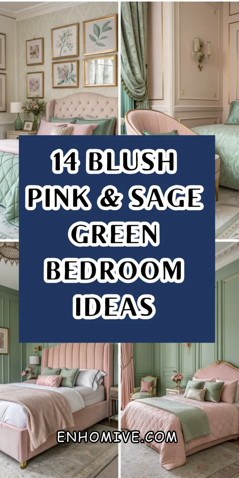 14 Blush Pink & Sage Green Bedroom Ideas