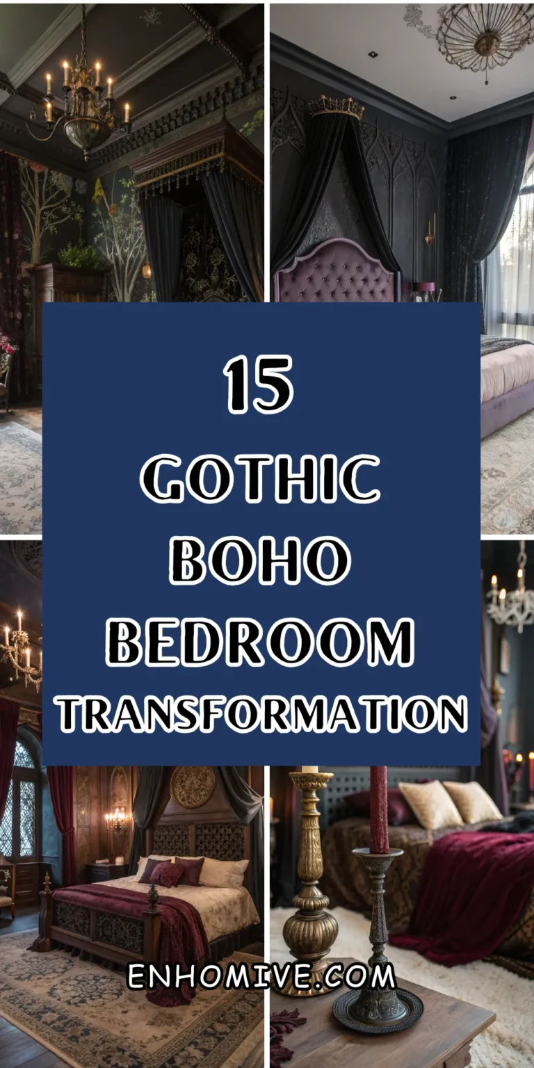 15 Gothic Boho Bedroom Transformations: Dark Meets Dreamy