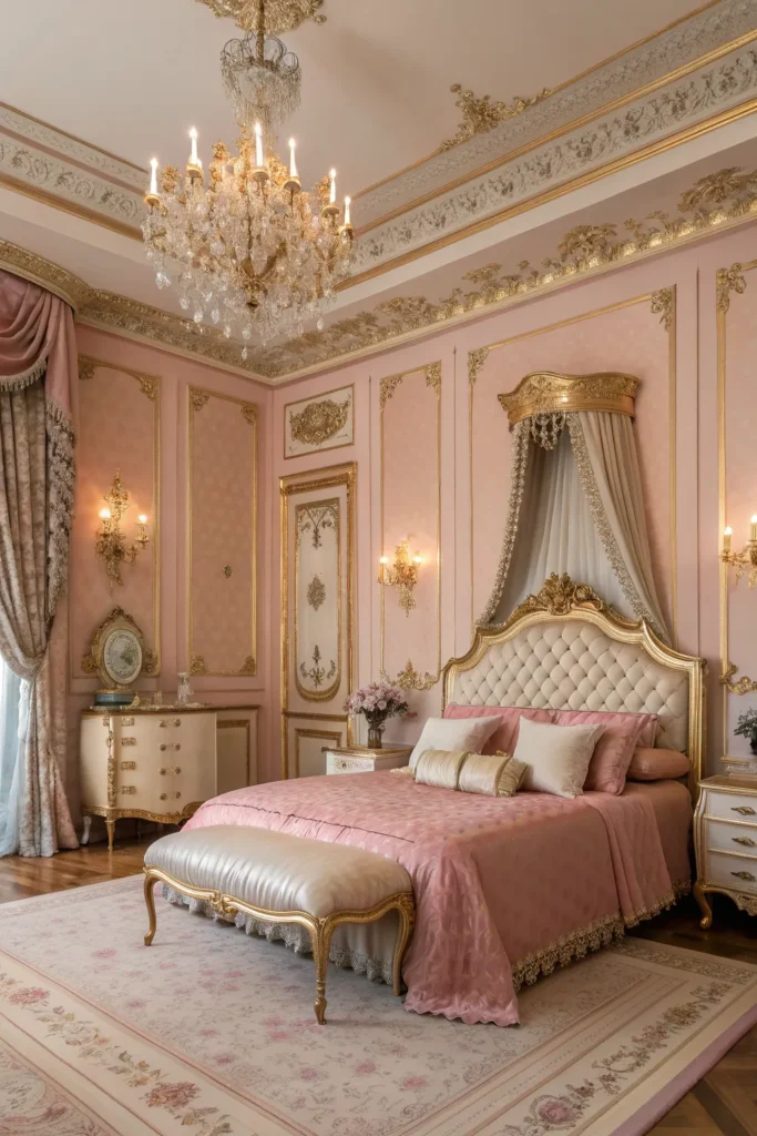 Elegant & Feminine: 14 Pink Victorian Bedroom Ideas to Swoon Over 14 bg 13