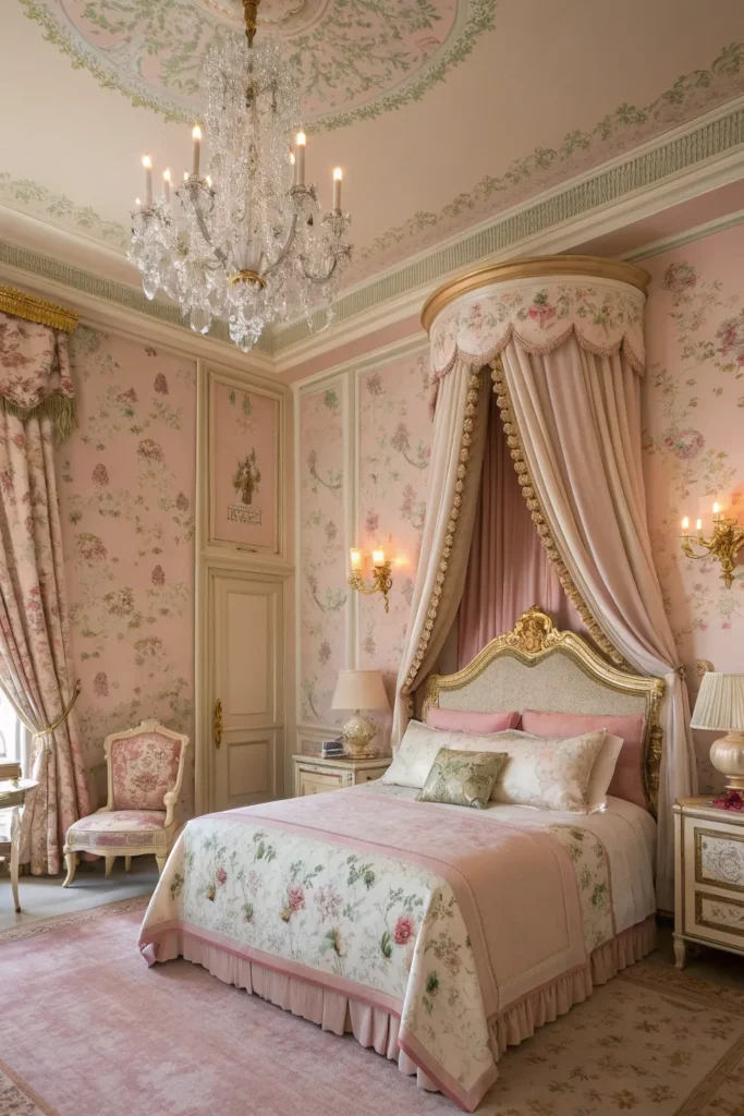 Elegant & Feminine: 14 Pink Victorian Bedroom Ideas to Swoon Over 4 bg 3
