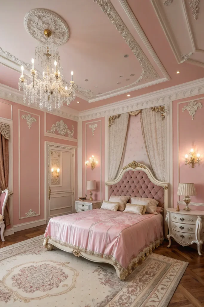 Elegant & Feminine: 14 Pink Victorian Bedroom Ideas to Swoon Over 9 bg 8