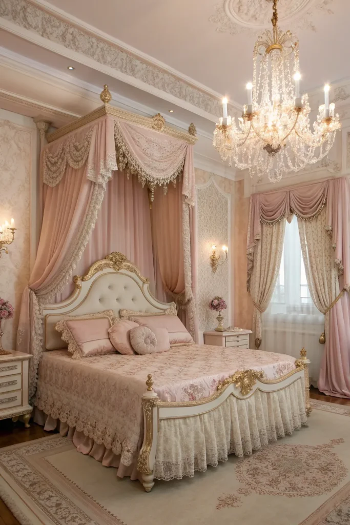 Elegant & Feminine: 14 Pink Victorian Bedroom Ideas to Swoon Over 10 bg 9