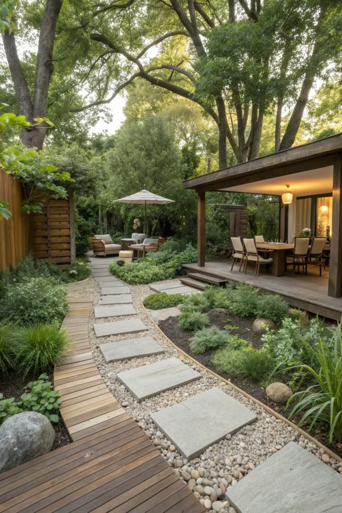 15 Lush Outdoor Living Rooms Surrounded by Greenery 13 cg 12