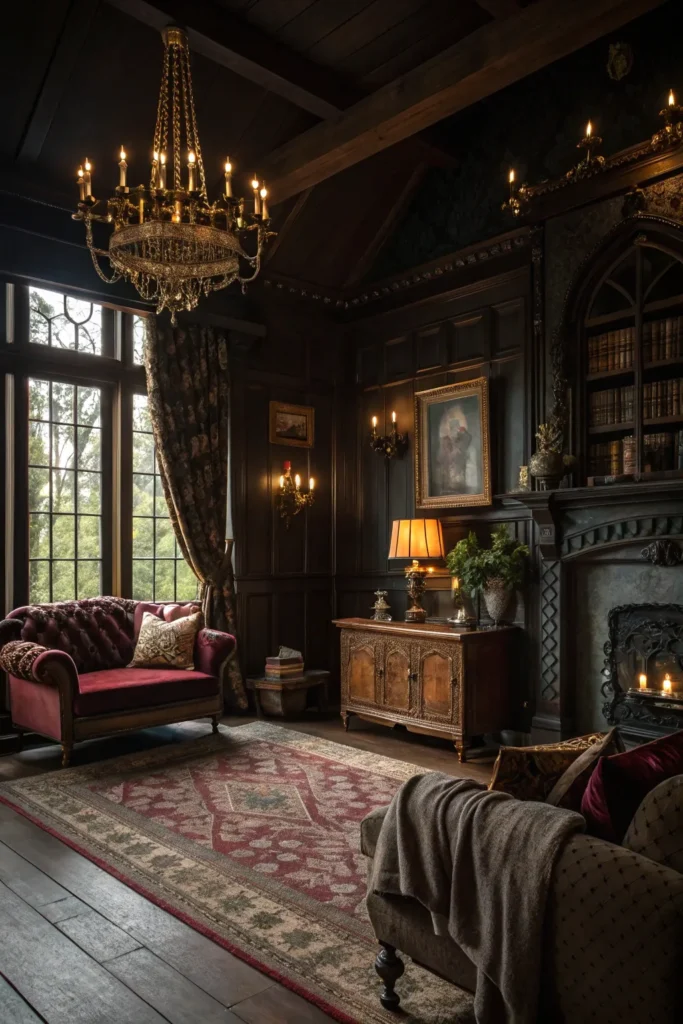 14 Dark Cottagecore House Interiors for a Moody Nostalgic Space 2 cp 1