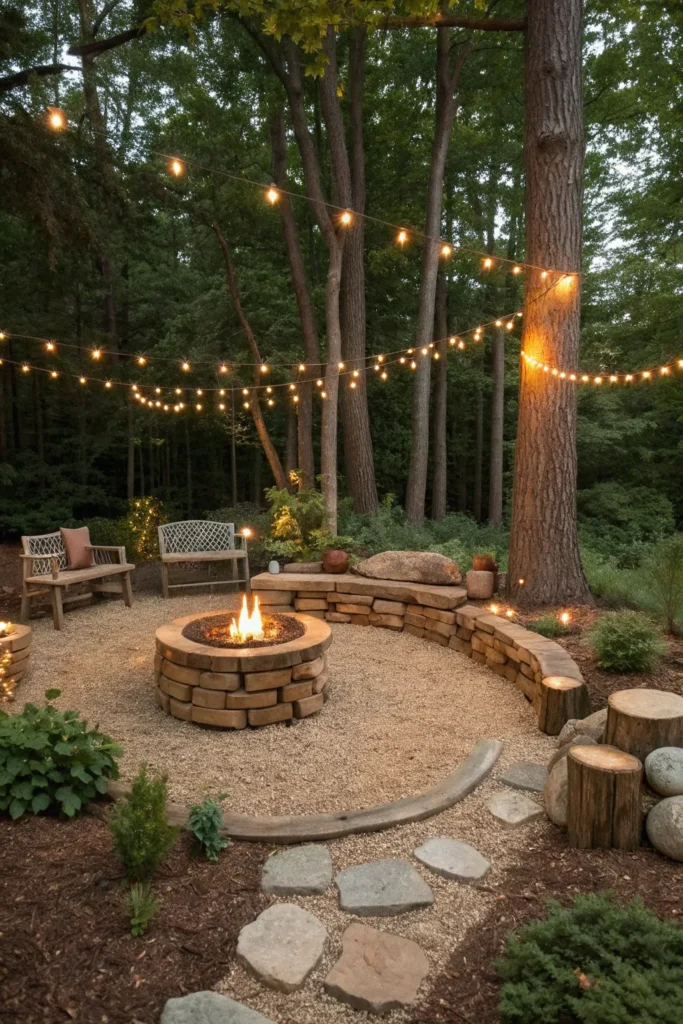 14 Gravel Fire Pit Ideas for a Cozy & Stylish Backyard Retreat 5 cr 4