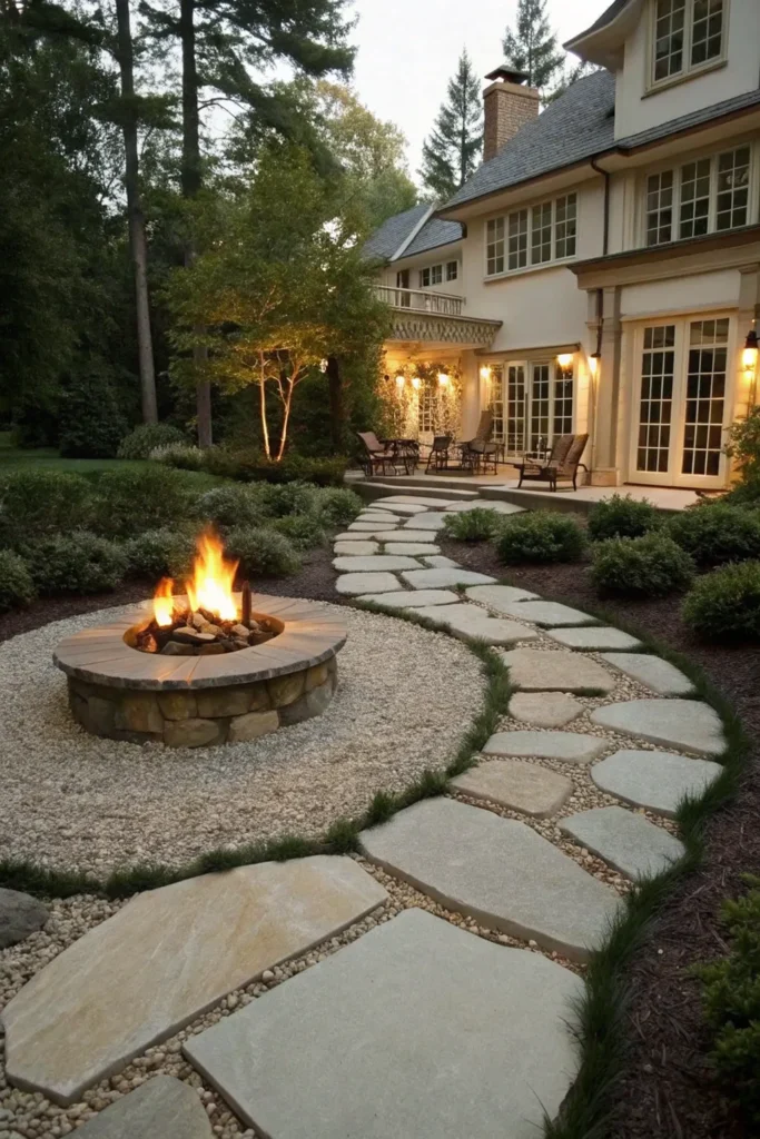 14 Gravel Fire Pit Ideas for a Cozy & Stylish Backyard Retreat 6 cr 5