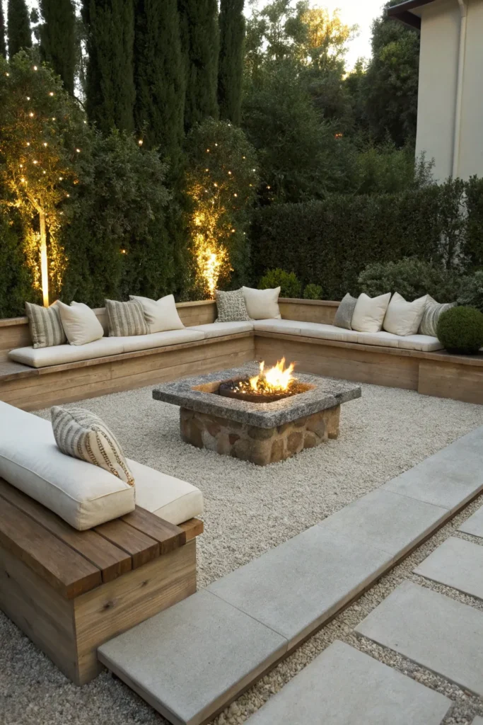 14 Gravel Fire Pit Ideas for a Cozy & Stylish Backyard Retreat 10 cr 9