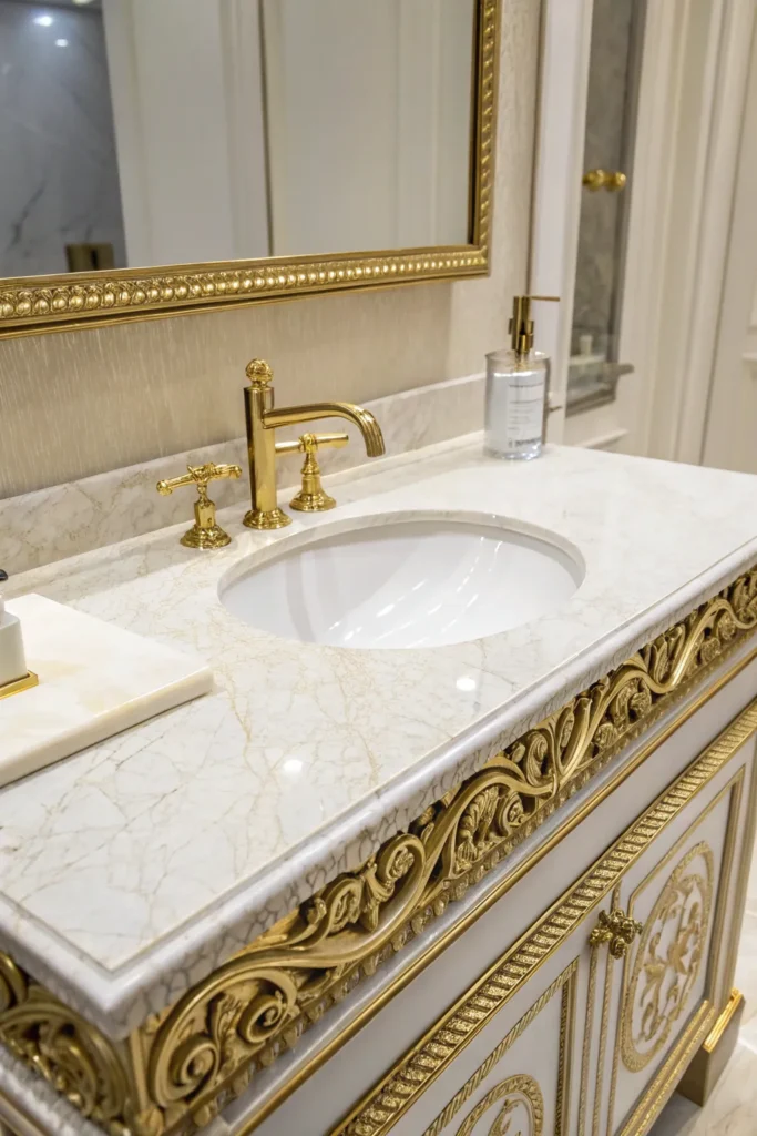 14 Practical and Pretty Bathroom Counter Ideas You’ll Love 2 mc 1