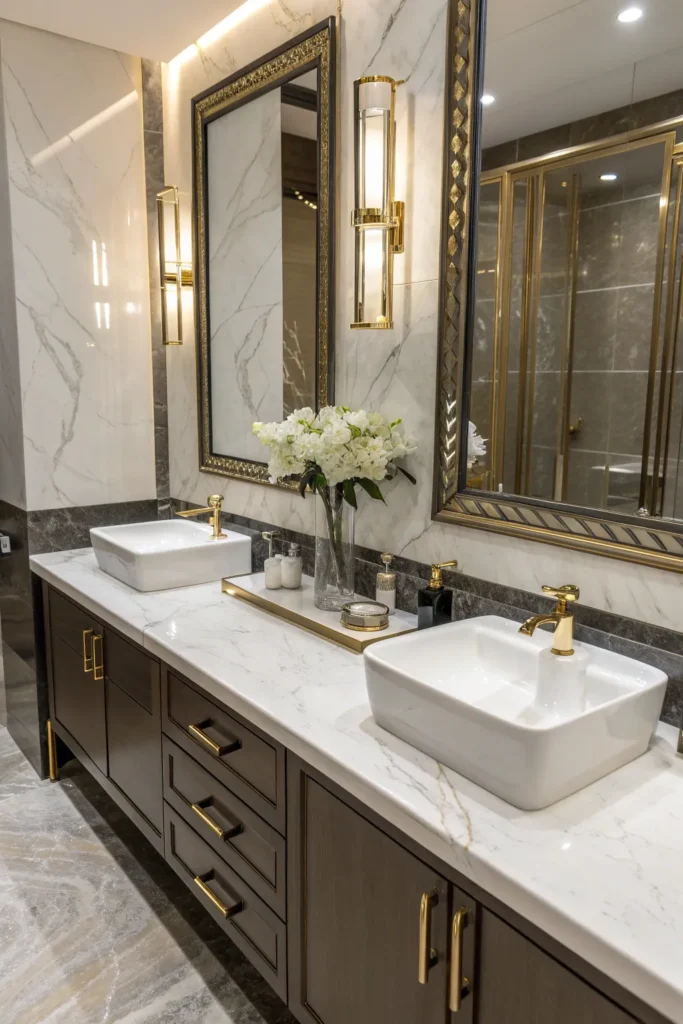 14 Practical and Pretty Bathroom Counter Ideas You’ll Love 4 mc 3