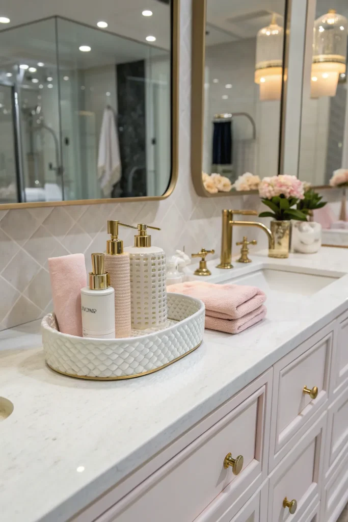 14 Practical and Pretty Bathroom Counter Ideas You’ll Love 8 mc 7