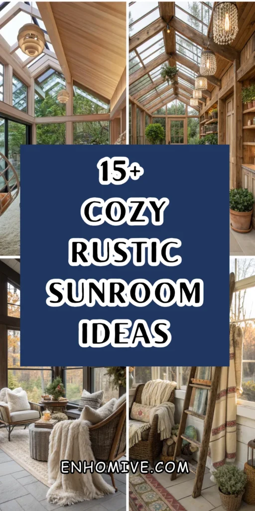 15+ Cozy Rustic Sunroom Ideas to Inspire You 1 7 10 1