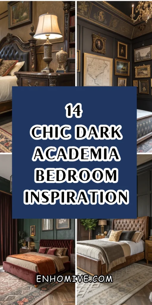 14 Chic Dark Academia Bedroom Inspiration 1 7 16