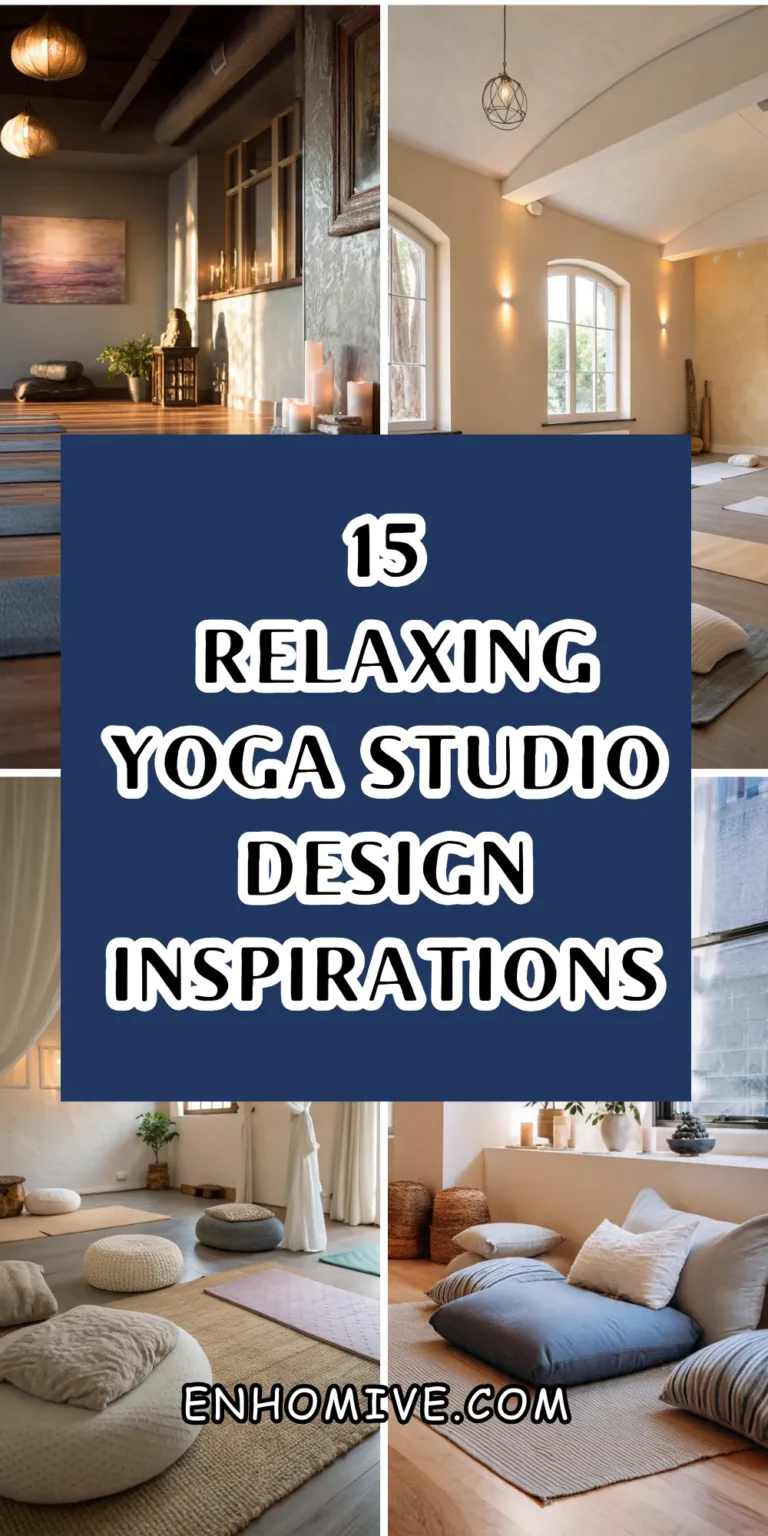 15 Relaxing Yoga Studio Design Inspirations for a Calm and Centered Practice