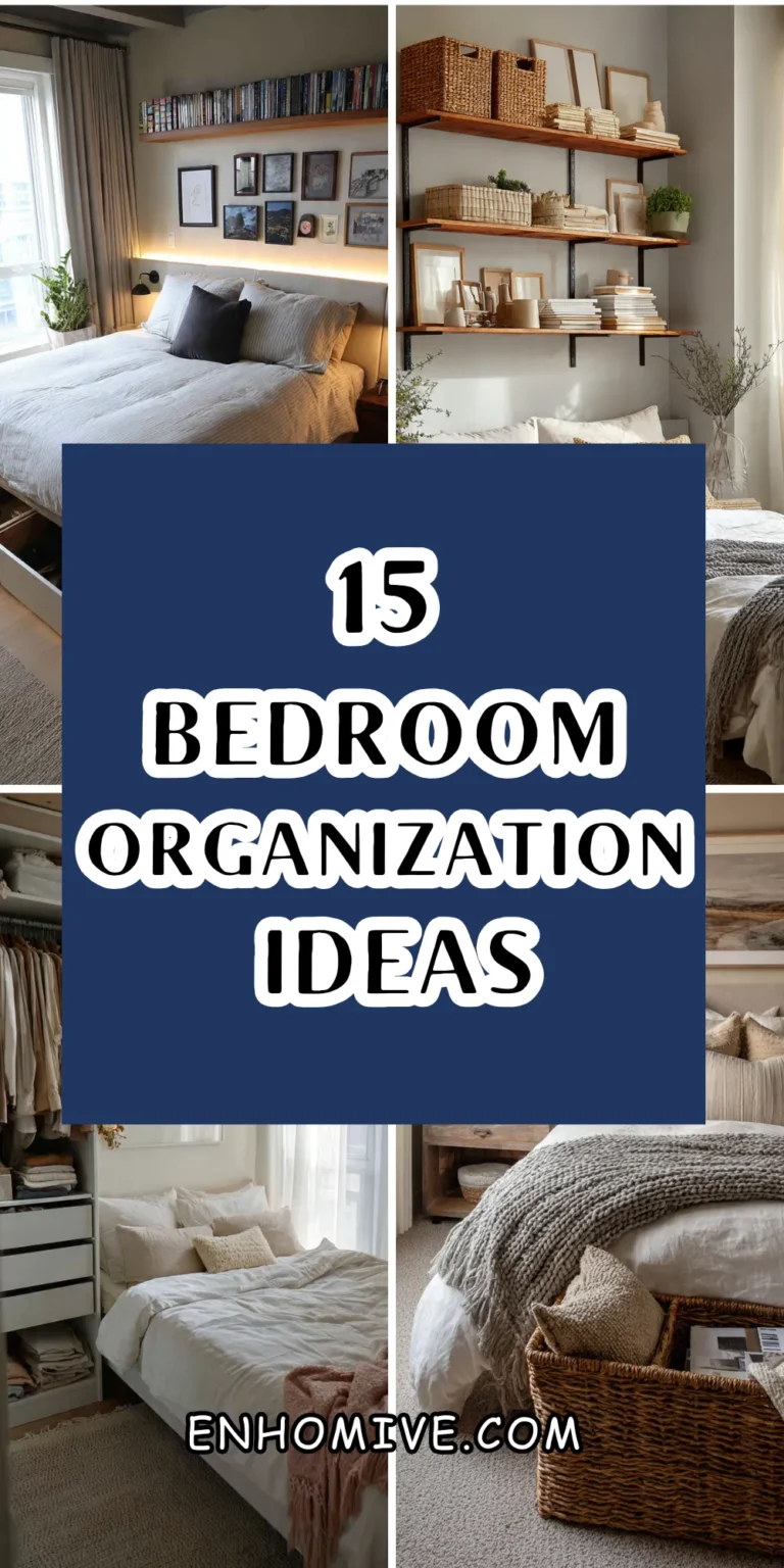 15 Bedroom Organization Ideas for a Calm, Functional, and Clutter-Free Space