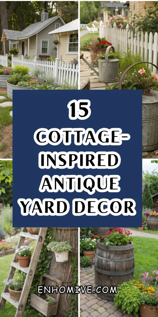 15 Cottage-Inspired Antique Yard Decor Touches 1 7 24