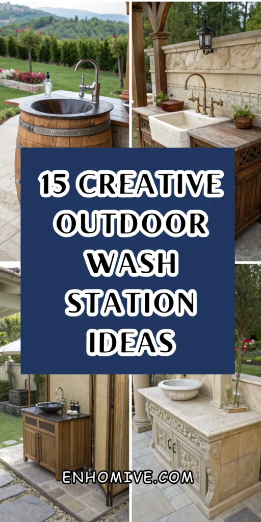 15 Creative Outdoor Wash Station Ideas 1 7 25