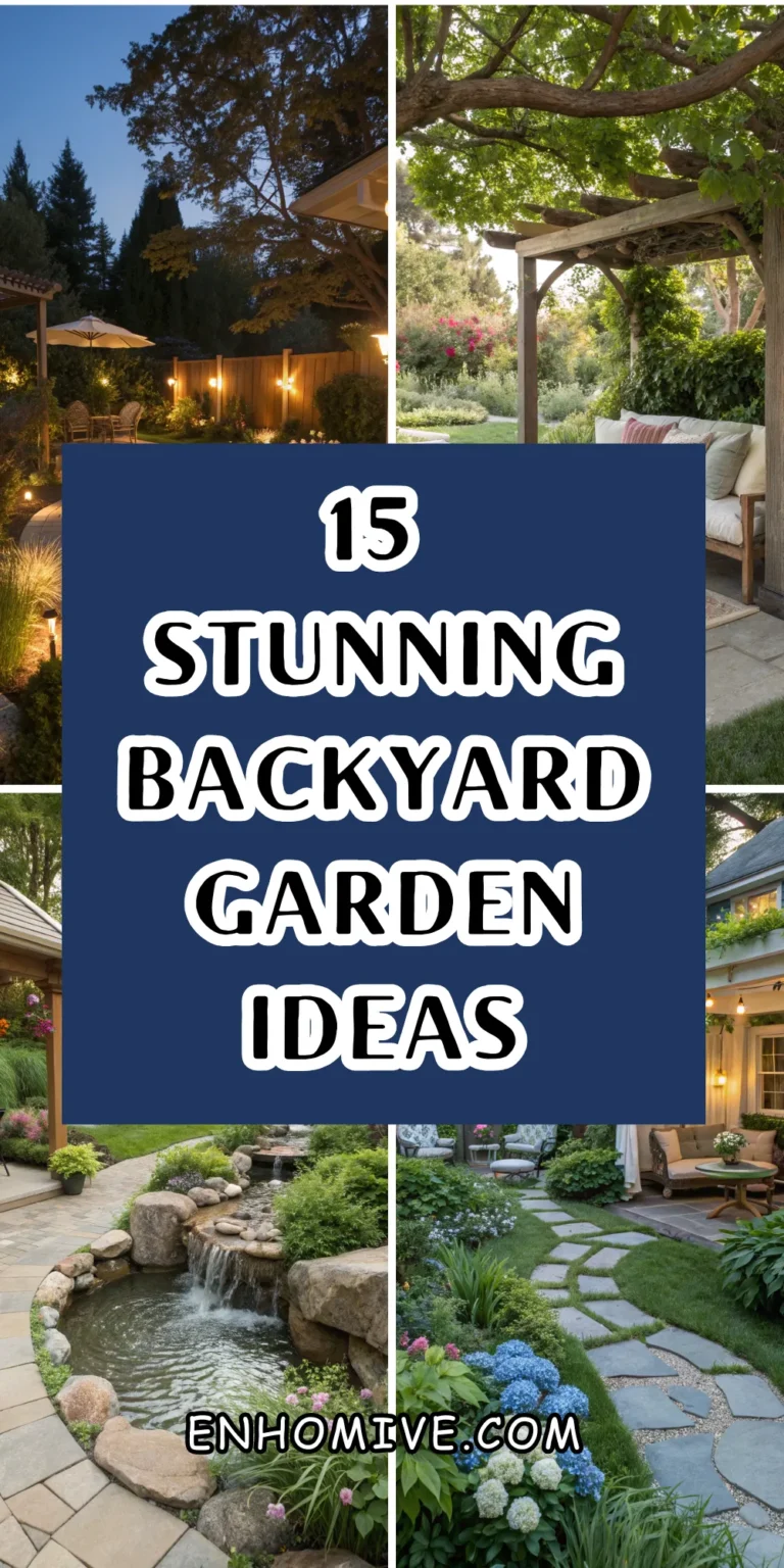 15 Stunning Backyard Garden Ideas for a Beautiful Outdoor Escape