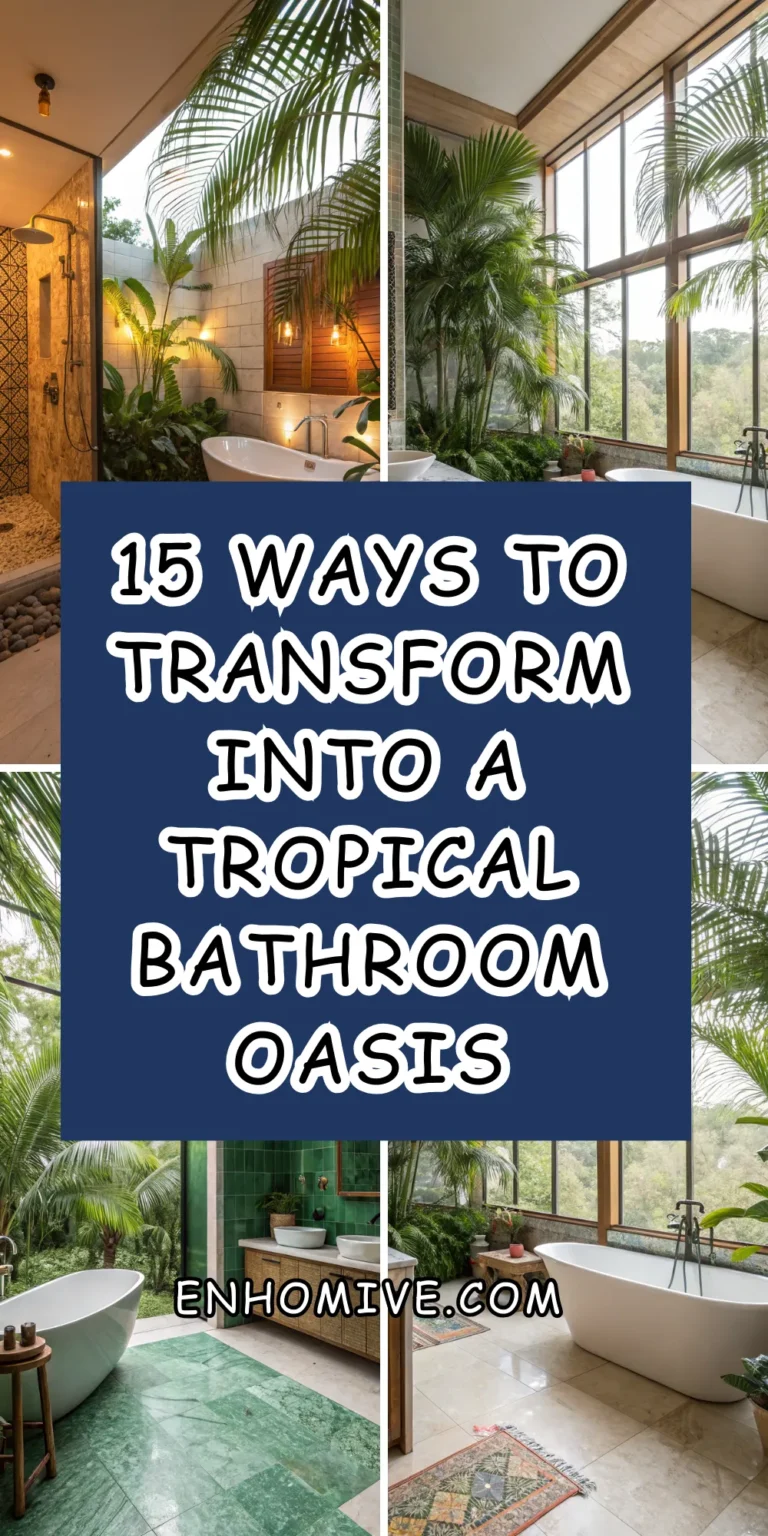 15 Dreamy Ways to Transform Your Space into a Tropical Bathroom Oasis