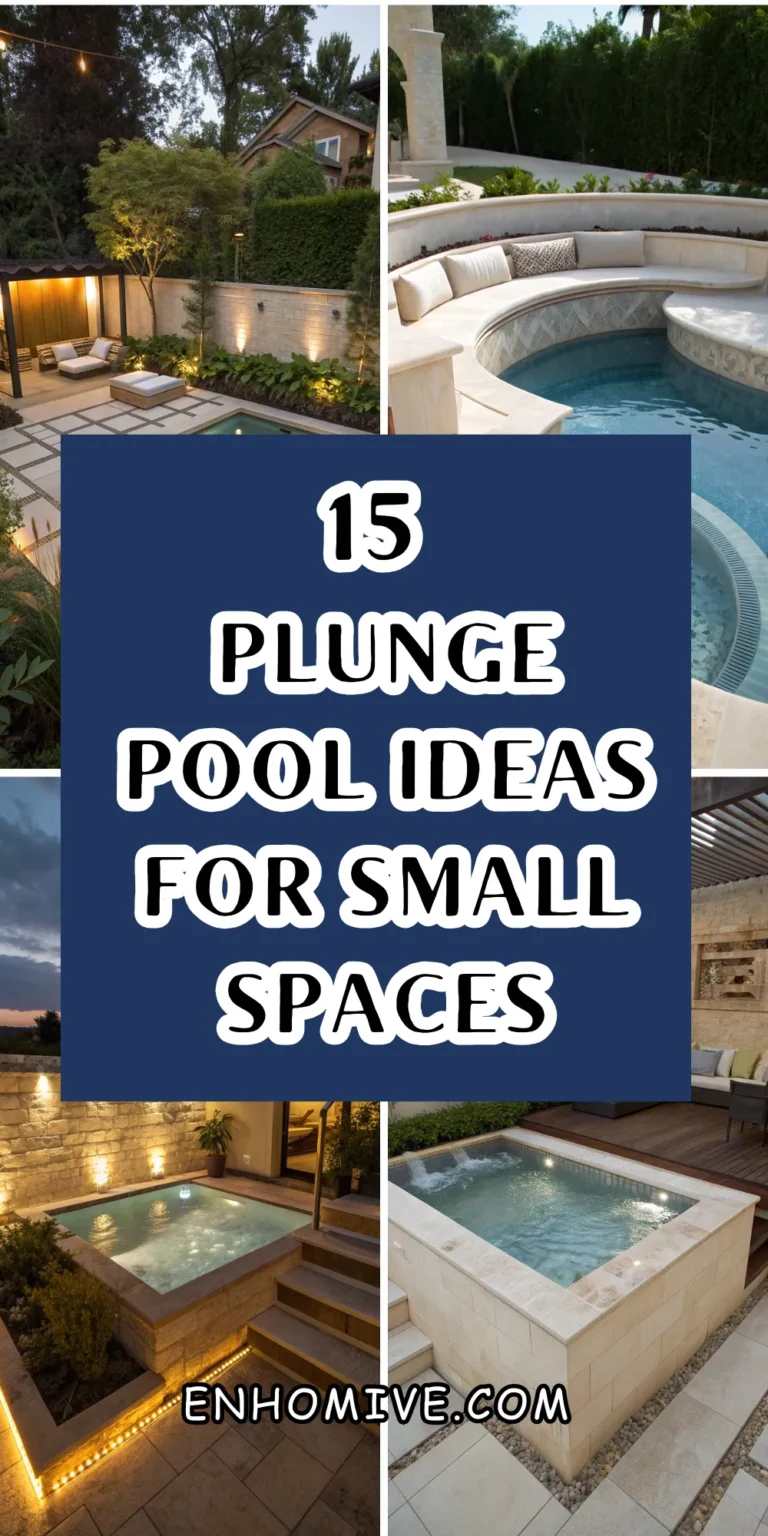 15 Stunning Plunge Pool Ideas for Small Spaces That Feel Luxurious and Refreshing