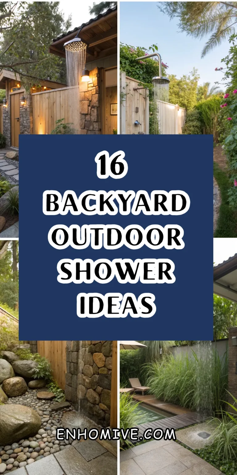 16 Refreshing Backyard Outdoor Shower Ideas for a Relaxing Open-Air Escape
