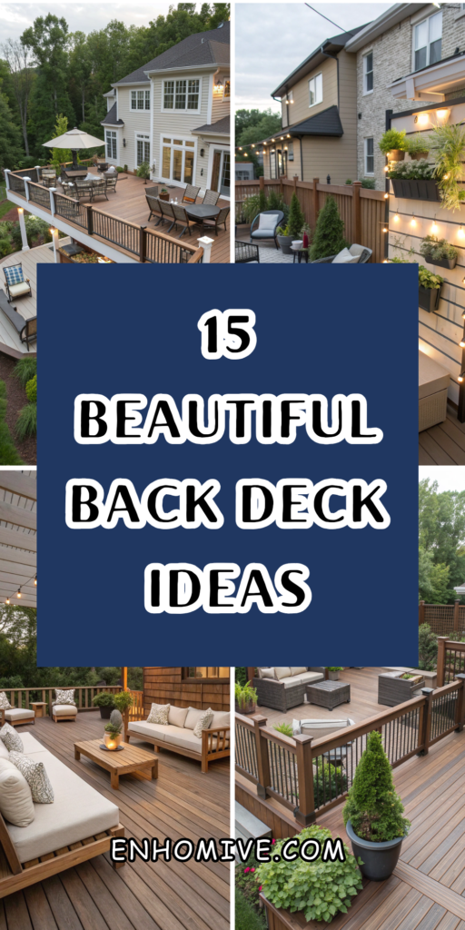 15 Beautiful Back Deck Ideas to Transform Your Outdoor Space 1 7 Chic Living Room Decorating Ideas 4