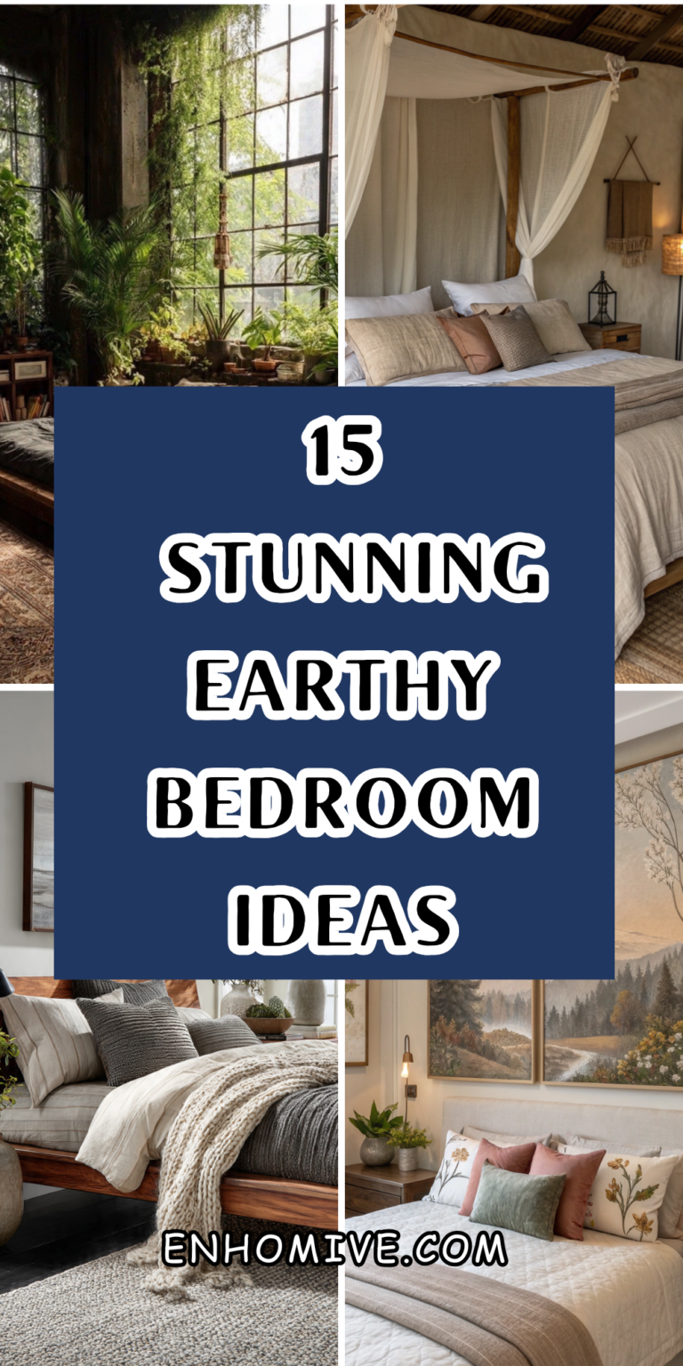 15 Stunning Earthy Bedroom Ideas