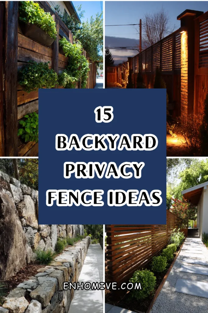 15 Backyard Privacy Fence Ideas 1 How 2