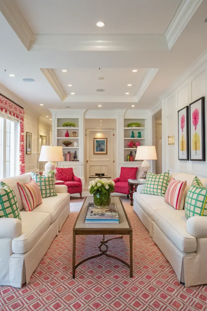 15 Preppy Living Room Ideas for a Cheerful Space 15 PG15