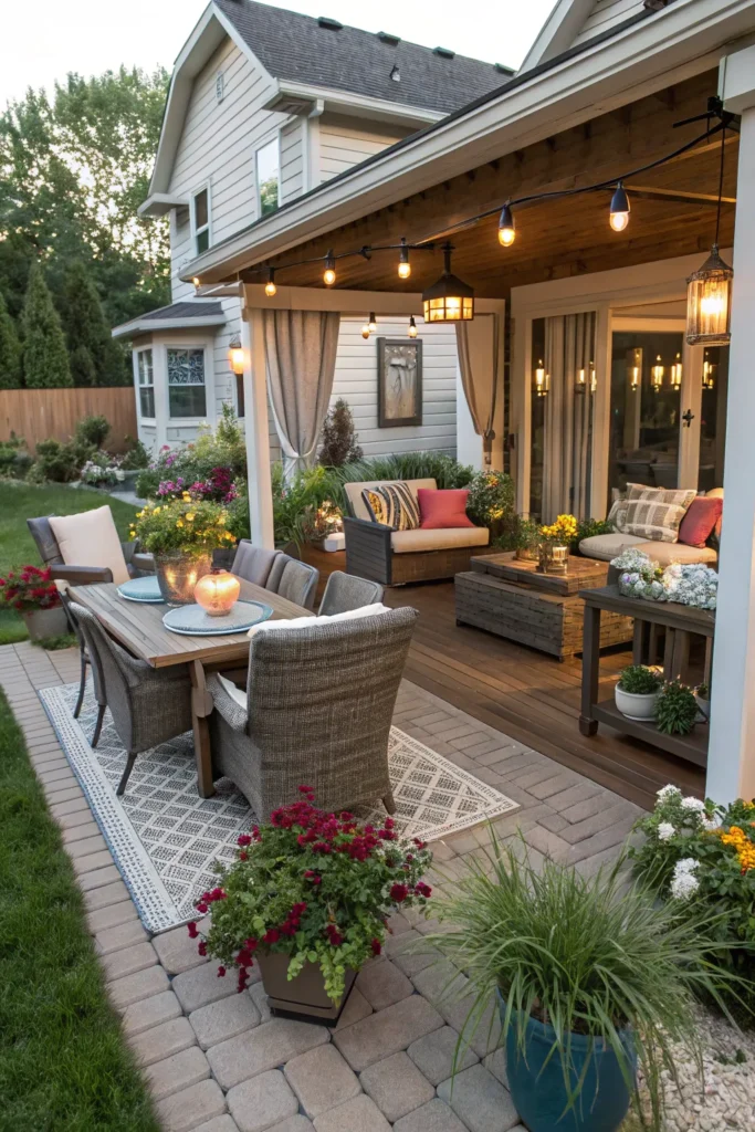 15 Stylish Patio Design Ideas for Relaxing & Entertaining 12 cx 11