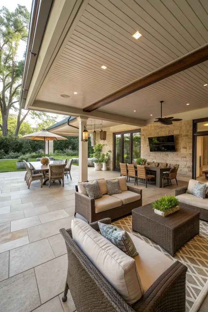 15 Stylish Patio Design Ideas for Relaxing & Entertaining 16 cx 15