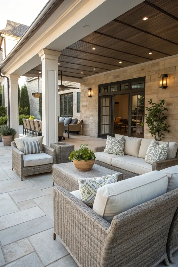 15 Stylish Patio Design Ideas for Relaxing & Entertaining 3 cx 2