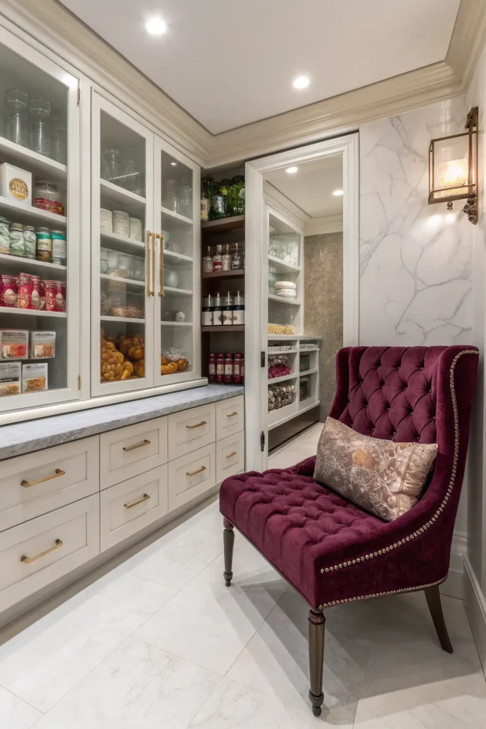 15 Glam and Luxurious Kitchen Pantry Ideas 13 df 12