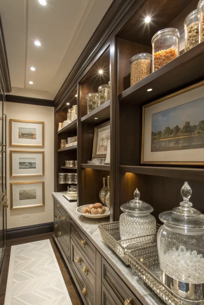 15 Glam and Luxurious Kitchen Pantry Ideas 16 df 15