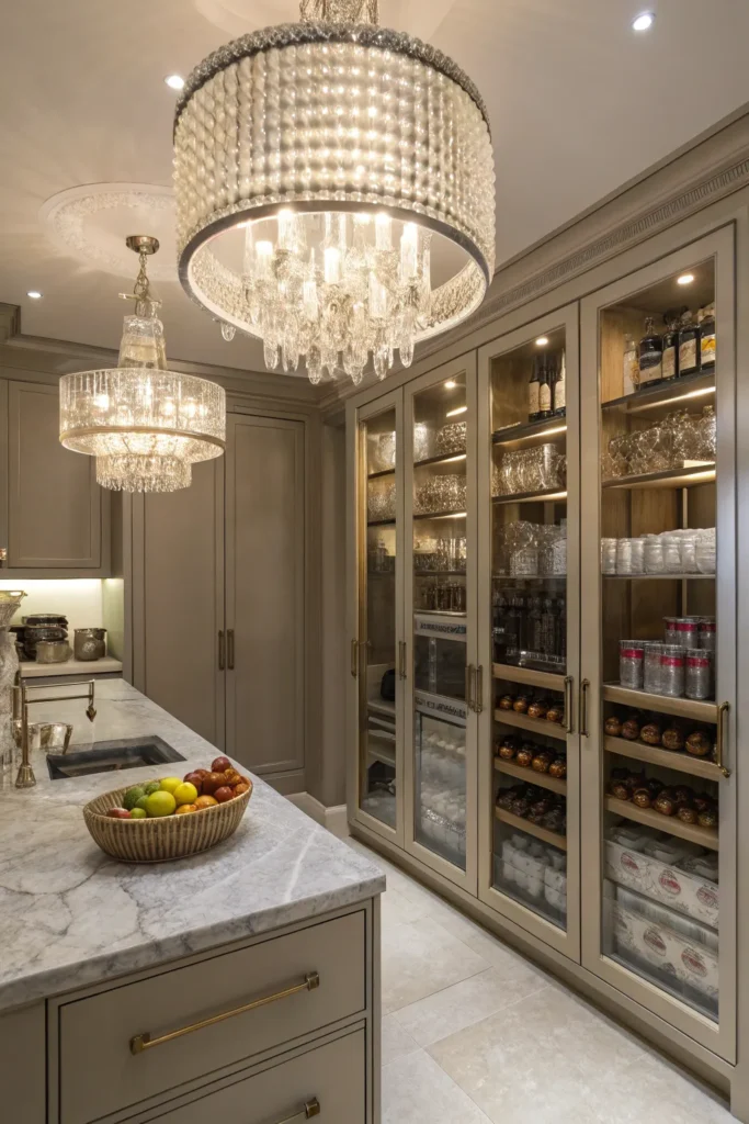 15 Glam and Luxurious Kitchen Pantry Ideas 4 df 3