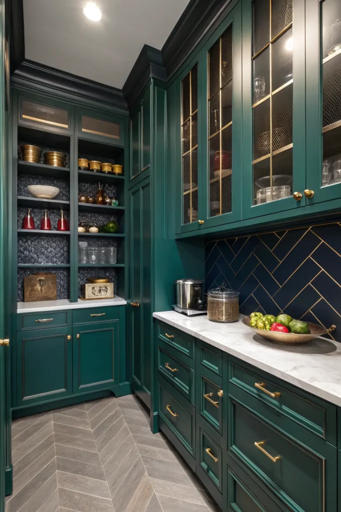 15 Glam and Luxurious Kitchen Pantry Ideas 9 df 8