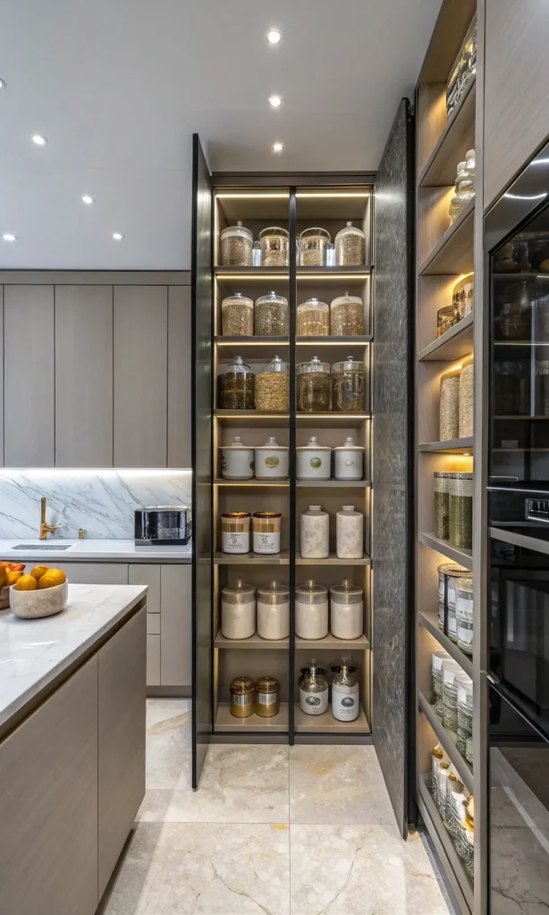15 Glam and Luxurious Kitchen Pantry Ideas 10 df 9