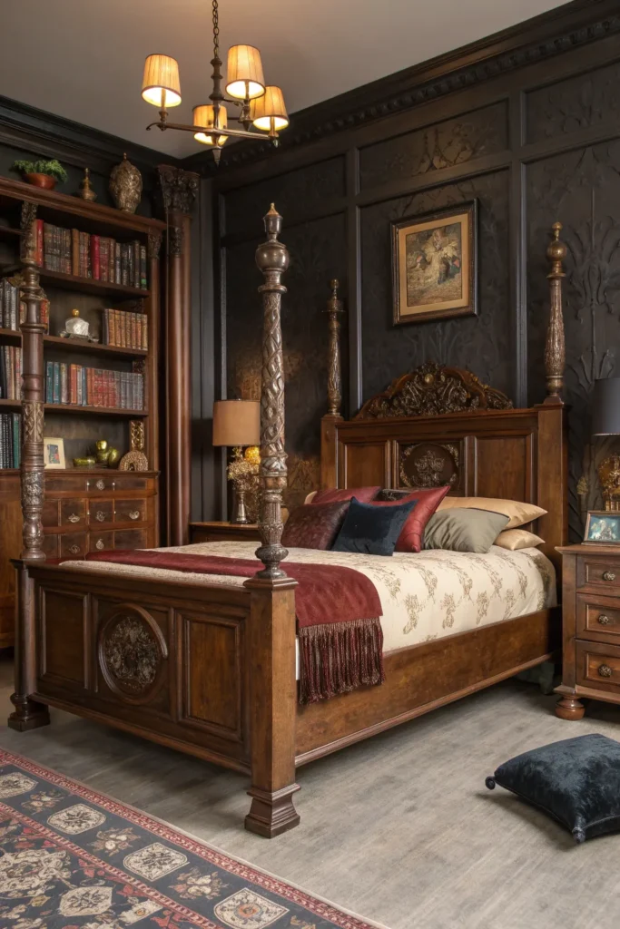 14 Chic Dark Academia Bedroom Inspiration 3 ed 2